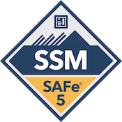 Certified SAFe 5 Scrum Master badge